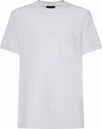 Fay Piquet T-Shirt - Heren - T-shirts - Wit - 3XL - Katoen - Tops