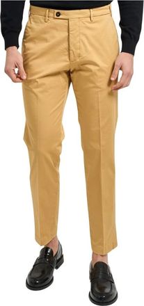 Michael Coal Heren, Broeken, Beige, Maat: W32 Katoen