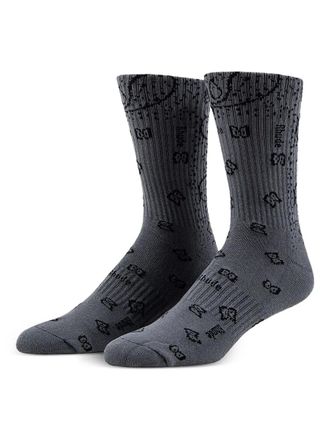 Rhude Calzini con motivo bandana jacquard - Grigio