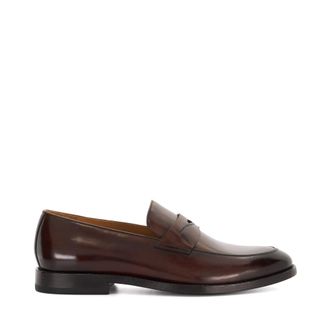 Dune London Mens Surrey - Leather Penny Loafers - Brown material_leather1 - Size UK 11