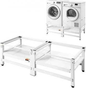 OEM Soporte Para Lavadora Alto De 370 Mm, Base De Lavadora De Acero Resistente, Capacidad De Carga De 318 Kg, Pedestal Universal Para Secadora Con Bandeja