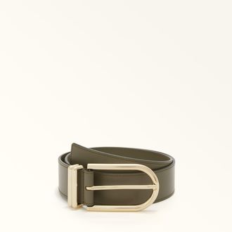 Furla Camelia Angen&auml;hter G&uuml;rtel Sage Gr&uuml;n Weiches Kalbsleder Damen