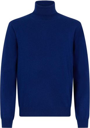 Malo Trui met hoge hals - Heren - Cashmere truien - Blauw - 3XL - Kasjmier - Truien & Vesten