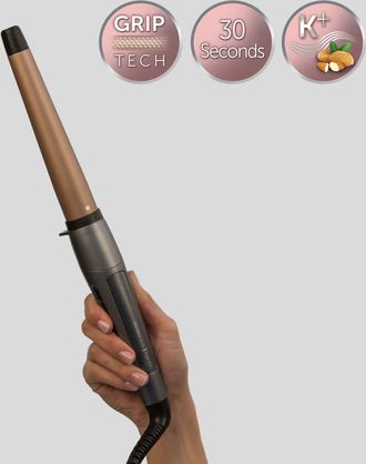 Remington Ci83v6 Rizador De Pelo Caliente Negro, Oro Rosa 3 M