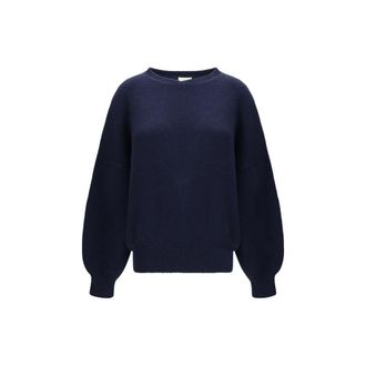 Khaite Blue Cashmere Womens Sweatshirt