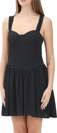 Mar De Margaritas Black Viscose Pinafore Dress