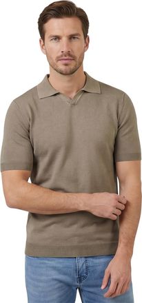 Thomas Maine katoenen Thomas Maine polo v-hals bruin