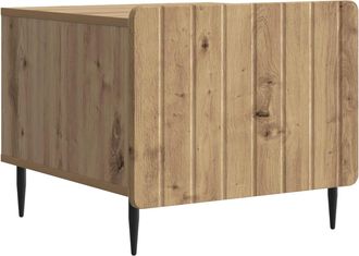 vidaXL Mesa De Caf&eacute; Roble Artisan 49 X 50 X 42 Cm Madera De Ingenier&iacute;a Vidaxl