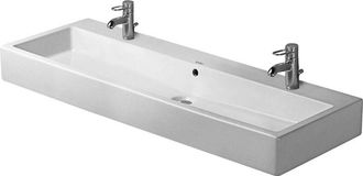 Duravit Duravit - Lavabo Vero, 1200x470mm Con Rebosadero, 2 Agujeros Para