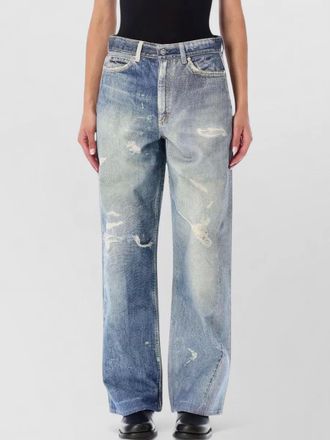 Our Legacy denim high-rise straight-leg full cut jeans