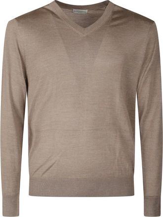 Ballantyne V-hals Truien - Heren - V-hals truien - Beige - M - Truien & Vesten