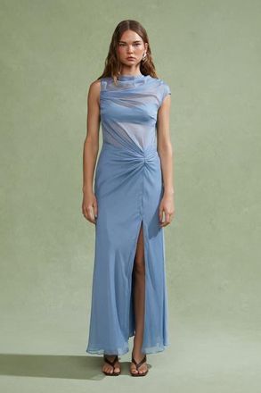 AMUR Amille Sheer Gown in Tropical Dusk at Nordstrom, Size 10