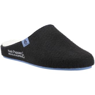 Hush Puppies The Good Slipper 90% Gerecycled Rpet Polyester Heren Zwarte/blauwe Slippers