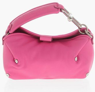 Off-white Leather Top-Handle Bag SAN DIEGO With Decorative Studs size One Size