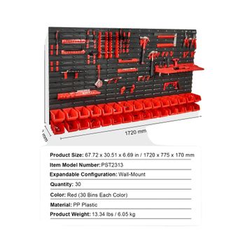 OEM Cajas De Almacenamiento De Pared, Dise&ntilde;o Apilable, Organizaci&oacute;n Vers&aacute;til, 30 Piezas