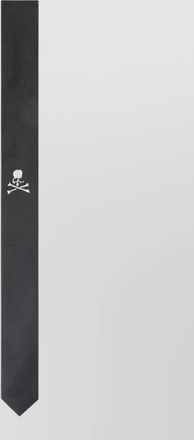 MASTERMIND WORLD skull crossbones slim silk blend tie
