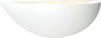 Endon Lighting Mini Crescent - 1 Light Indoor Wall Light White Plaster, E27 - Endon