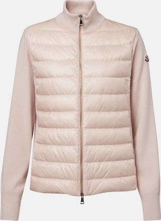 Moncler Cardigan in lana con imbottitura