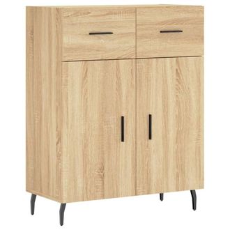 Berkfield Home Sideboard Sonoma Oak 69.5x34x90 cm Engineered Wood in Brown