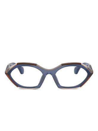 Alain Mikli geometric glasses - Blue