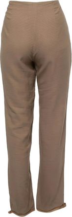 Emporio Armani Broek met gespafwerking - Bruin