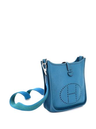 Herm&egrave;s Evelyne Bag Gen III Clemence TPM crossbody bag - Blue