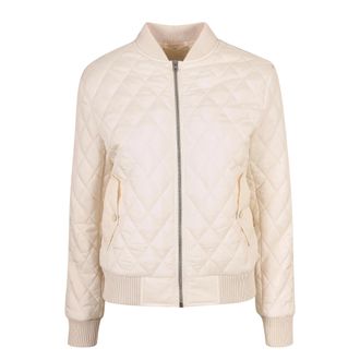 Urban Classics Dames/Dames Diamond Nylon Gewatteerd Jasje (Wit zand)