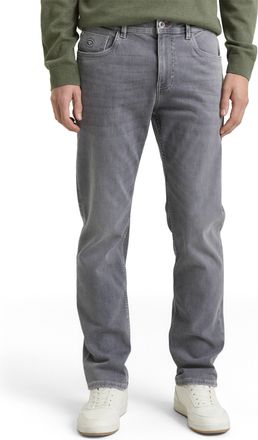 Tom Tailor Straight-Jeans TOM TAILOR, Herren, Gr. 31, L&auml;nge 34, grau denim, Denim/Jeans, Obermaterial: 92% Baumwolle, 6% Polyester, 2% Elasthan, straight fit kn&ouml;