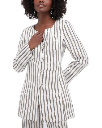D'Estr&euml;e Paris Destree Claude Linen Stripes Blouse
