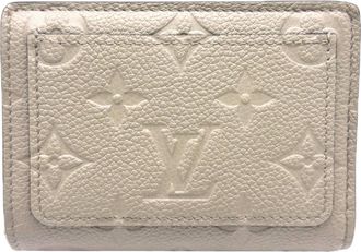 Louis Vuitton Empreinte Beige Leather Wallet (Bi-Fold) (Pre-Owned)