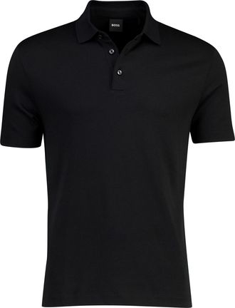 HUGO BOSS Zwart poloshirt Boss Black H-pack korte mouw pique 3-knoops