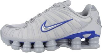 Nike Nike Low Shox TL Mens Trainers, Wolf Grey Racer Blue Metallic Silver, 8 UK