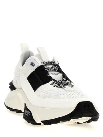 Valentino Garavani Mens Bicolor Calfskin Athletic Sneakers