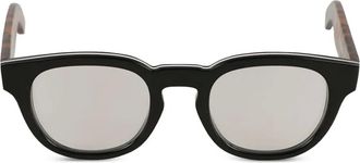 K&agrave;dor Occhiali tondi Kosmo con effetto tartarugato - Nero