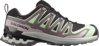 Salomon Laufschuh SALOMON XA PRO 3D V9 GORE-TEX W, Damen, Gr. 38,5, gr&uuml;n (schwarz, patina gr&uuml;n, gray violet), Synthetik, Textil, Schuhe Laufschuh, wasserdicht