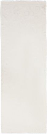 Ferragamo Gancini Silk & Cashmere Fringe Scarf in Naturale at Nordstrom