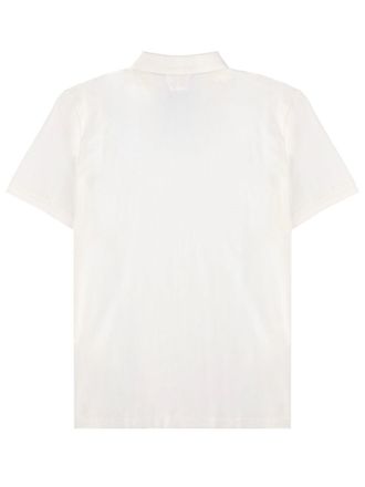C.P. Company Logo Cotton Polo Shirt - White