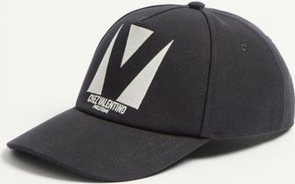 Valentino Garavani Baseball Cap Chez Valentino In Cotone Con Ricamo Uomo NERO/AVORIO 57