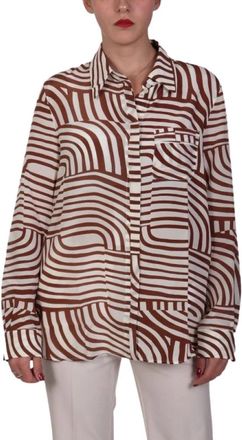 Marella Shirts - Dames - Overhemden - Veelkleurig - XL - Overhemden
