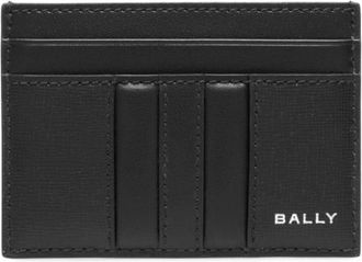 Bally logo-print leather cardholder - men - Calf Leather/Recycled Leather - One Size - Black