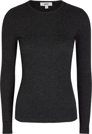 A Gold E Agolde Delphi Long Sleeve Knit top - Black - S (UK8-10 / S)