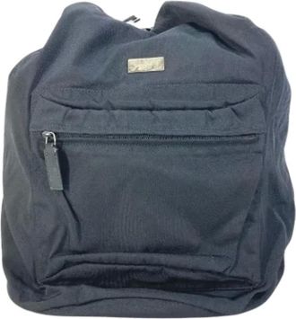 Gucci Pre-owned Backpacks, male, Black, Size: ONE SIZE Pre-owned Canvas gucci-bags