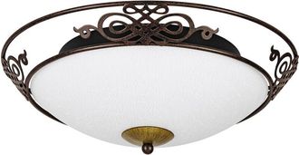 Eglo Eglo - Plafoniera Classico Mestre Acciaio Marrone Anticato 2 Luci E27