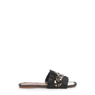 De Siena shoes Sliders, female, Black, Size: 9 US Stylish Sandals for Summer Outfits