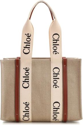 Chlo&eacute; Bolso Tote Woody - Bags - Mujer - Beige - ONE SIZE