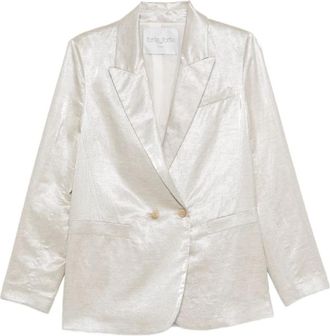 Forte_Forte Jassen, Dames, Wit, L, Linnen, My Jacket