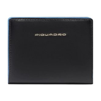 Piquadro Wallets & Cardholders, female, Black, Size: ONE SIZE Small Bifold Wallet with Coin Pocket