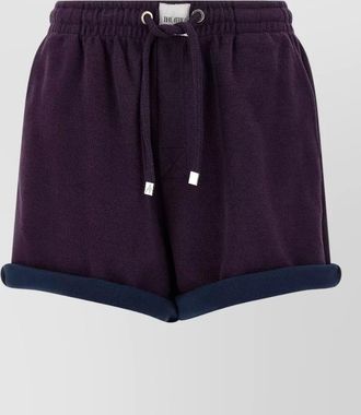 The Attico cotton knee-length shorts