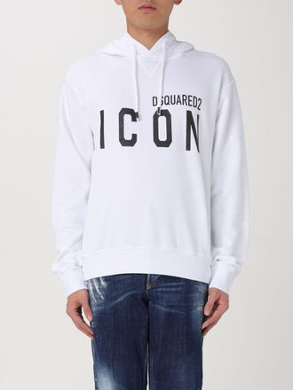 Dsquared2 Cotton Hoodie with Contrast Logo and Drawstring