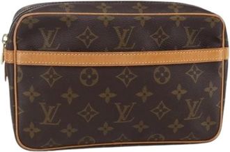 Louis Vuitton Pre-owned Clutches, female, Brown, Size: ONE SIZE Pre-owned Vintage Clutch